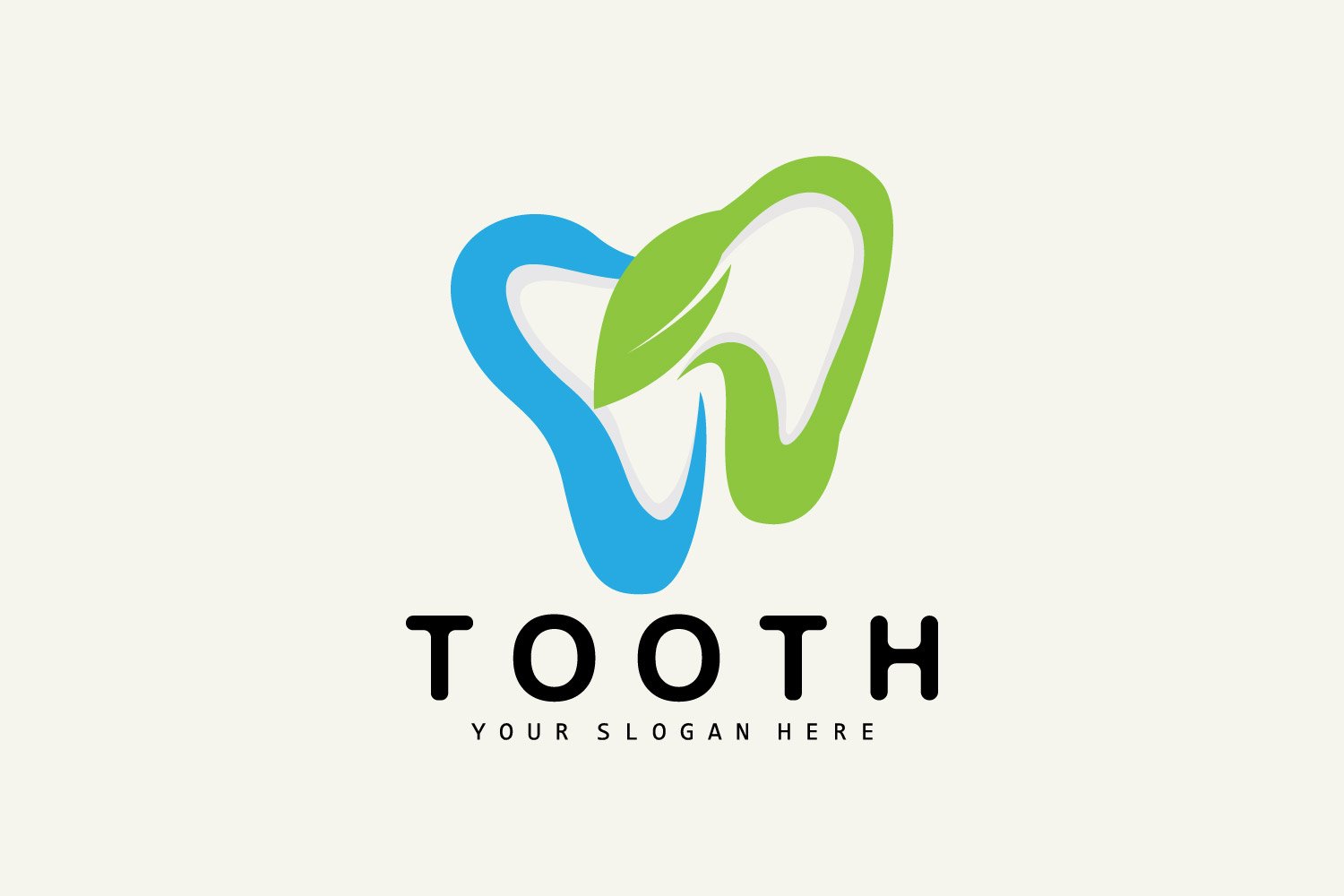 Tooth logo Dental Health VectorV3