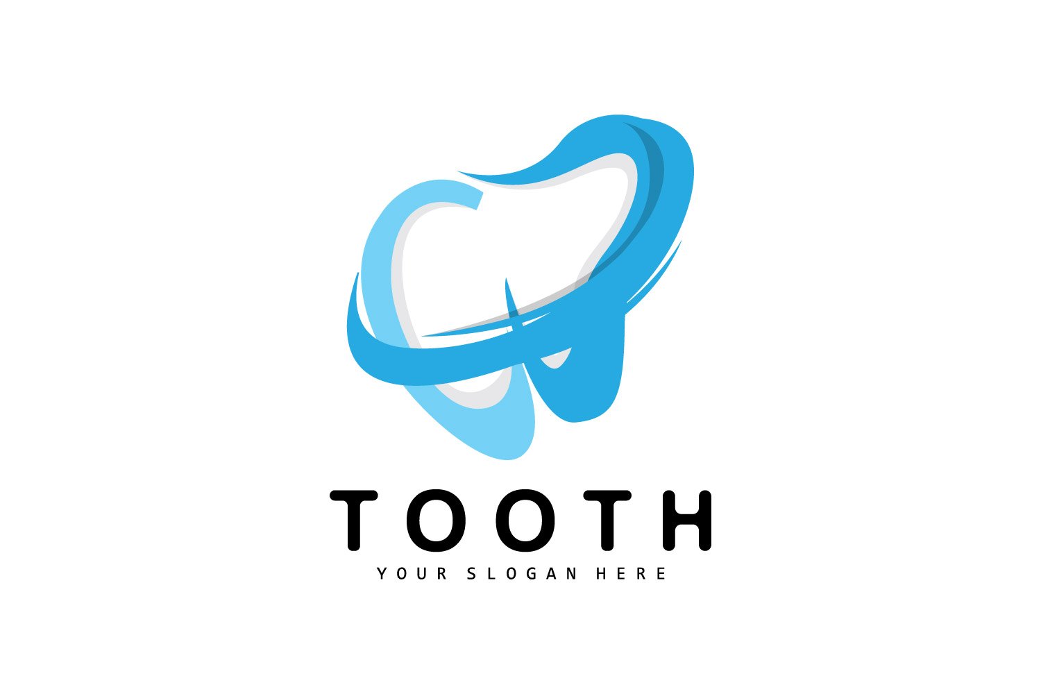 Tooth logo Dental Health VectorV15