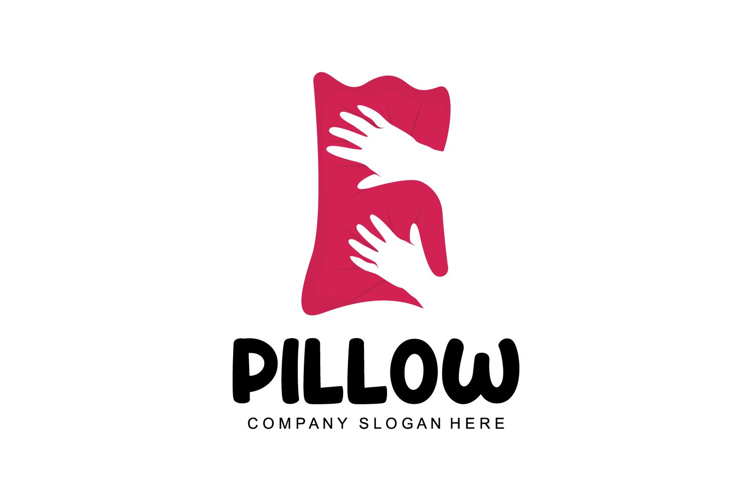 Pillow Logo Bed Design Template  VectorV7
