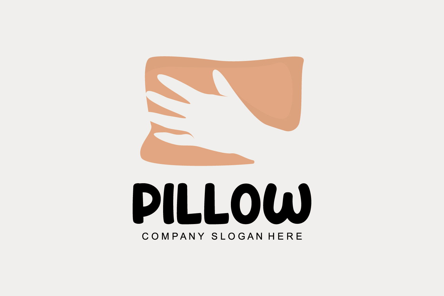 Pillow Logo Bed Design Template  VectorV10