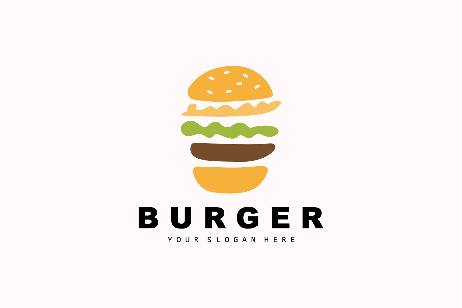 Burger Logo Fast Food Design  VectorV10
