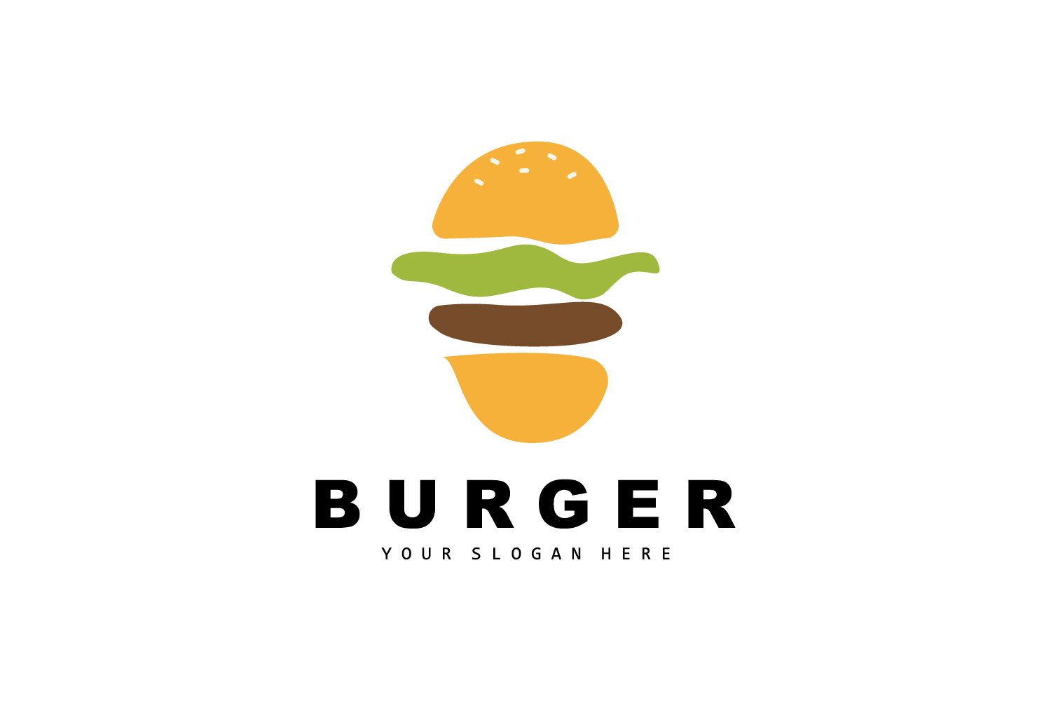Burger Logo Fast Food Design  VectorV2