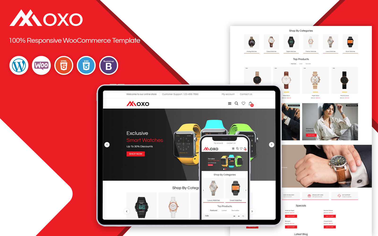 Moxo - Watch Responsive WooCommerce Template