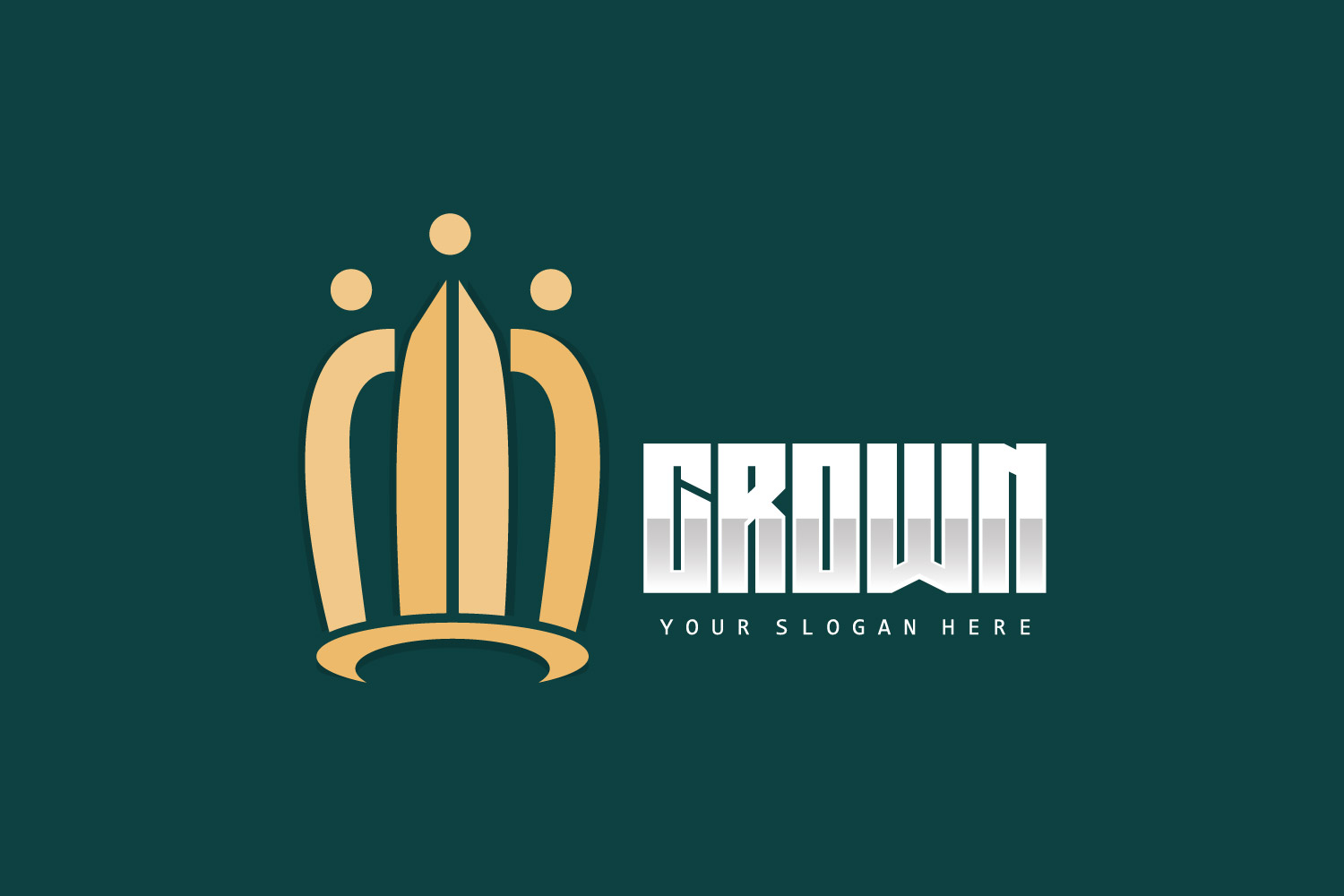 Crown logo design simple beautiful luxuryV8
