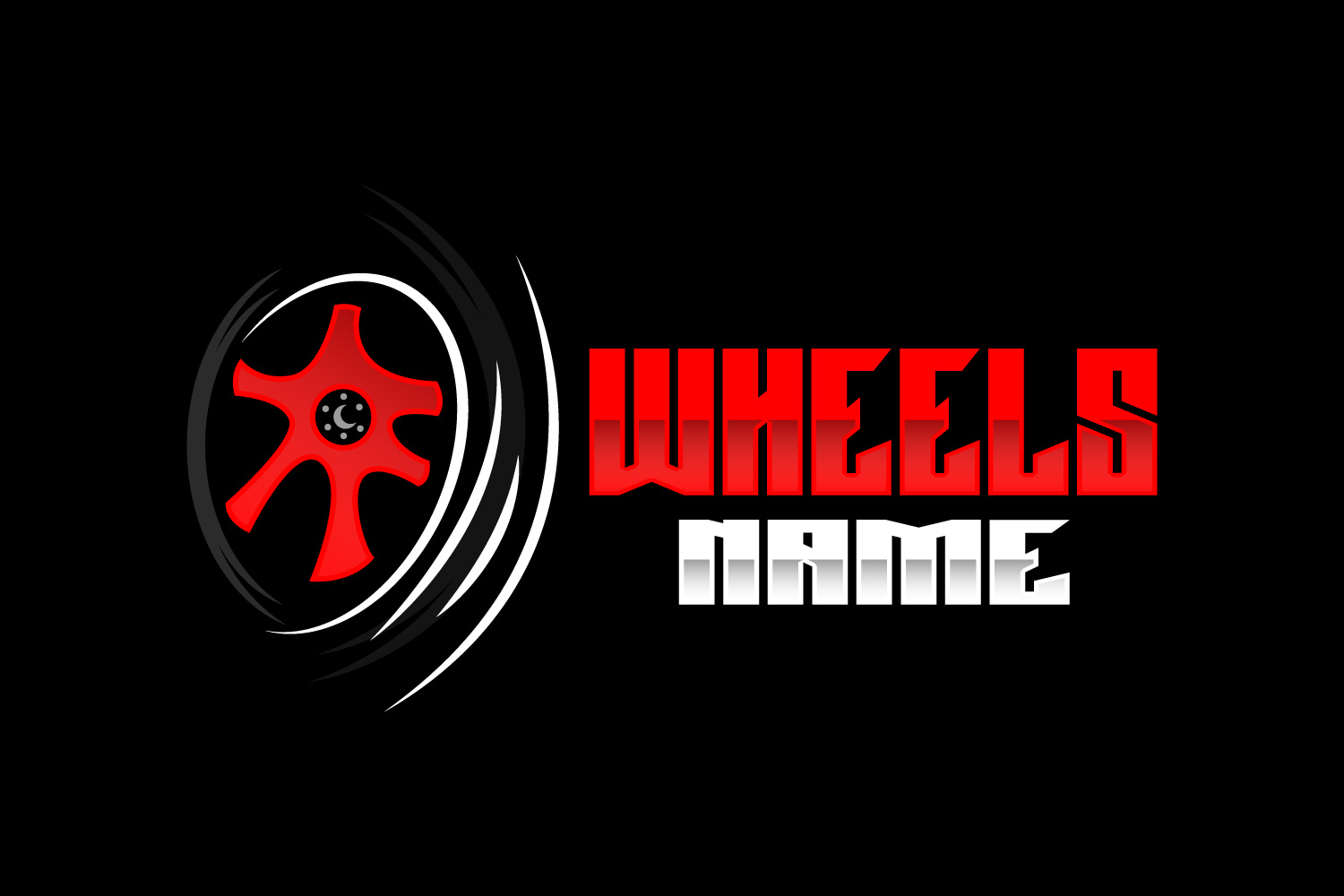 Vehicle Wheel Service Logo Automotive DesignV3