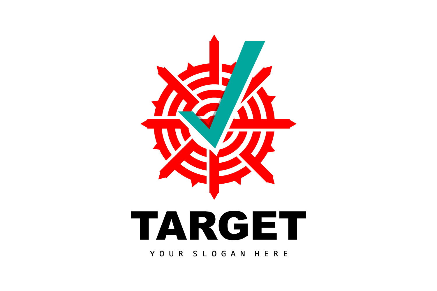 Target Logo Arrow Shooting DesignV7