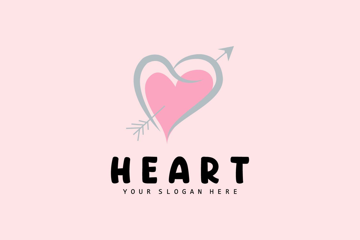 Heart Logo Love Design Valentine's DayV6