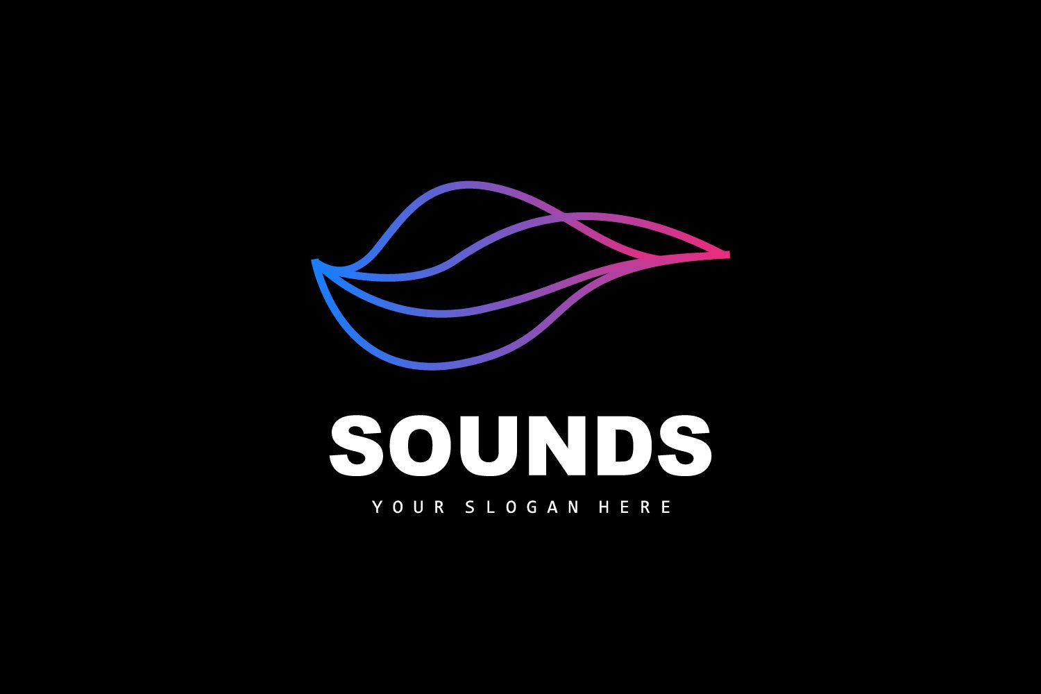 Sound Wave Logo Equalizer Design Music V2