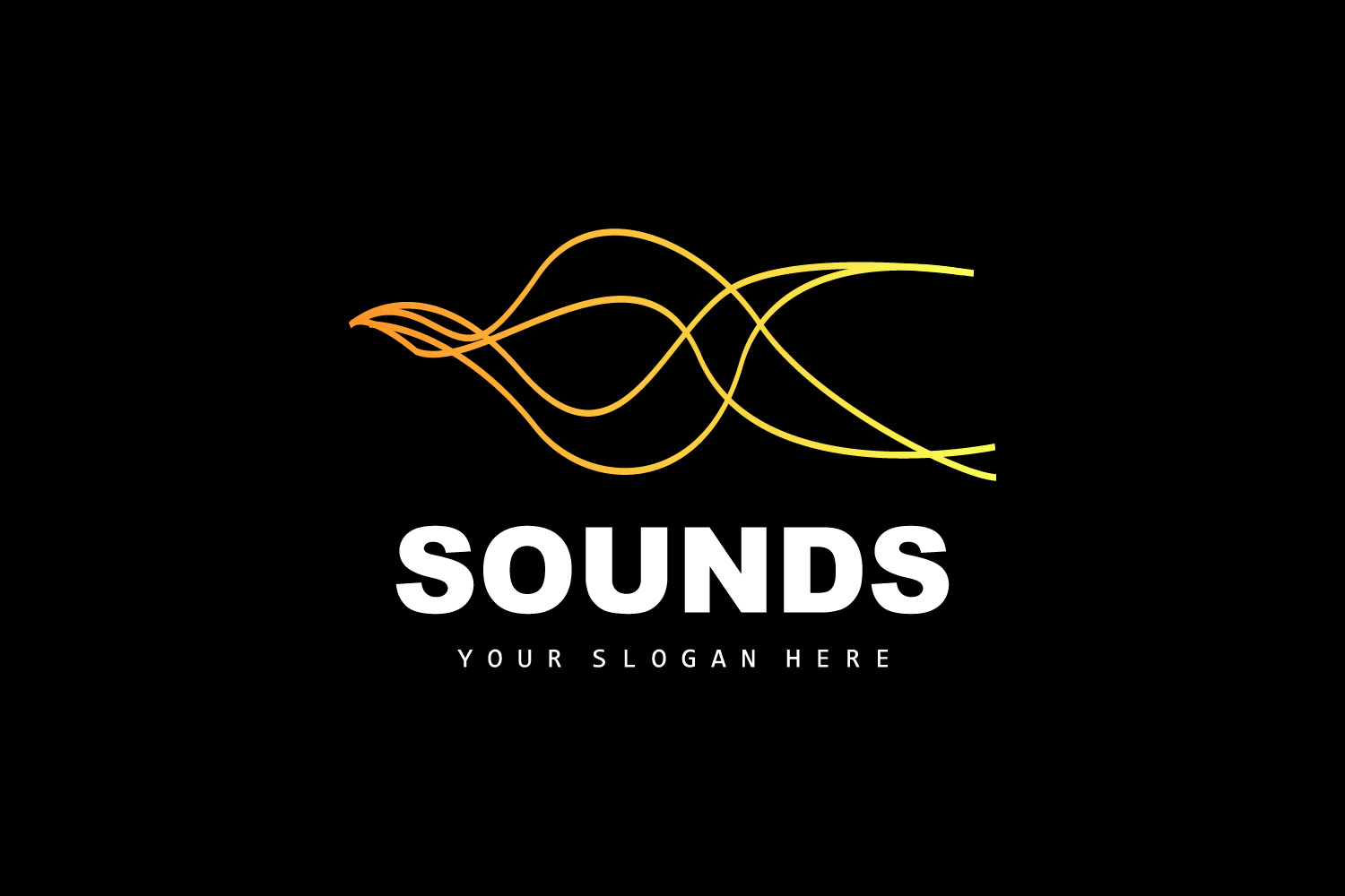 Sound Wave Logo Equalizer Design Music V5