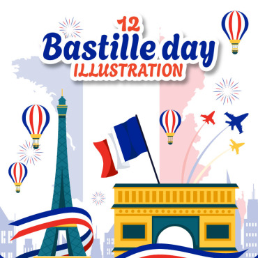 Bastille Day Illustrations Templates 405981
