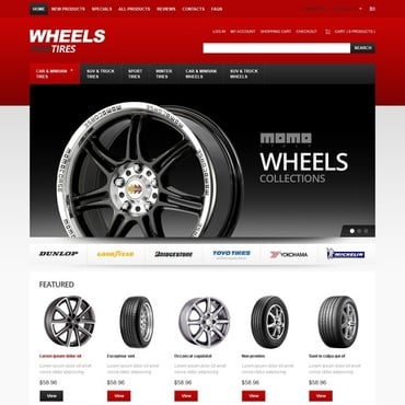 And Tires ZenCart Templates 40617