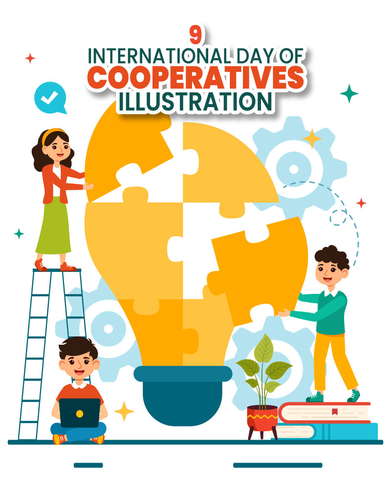 9 International Day of Cooperatives Illustration