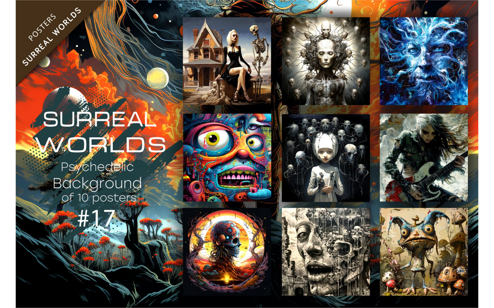 Bundle Surreal worlds 17. Psychedelic.