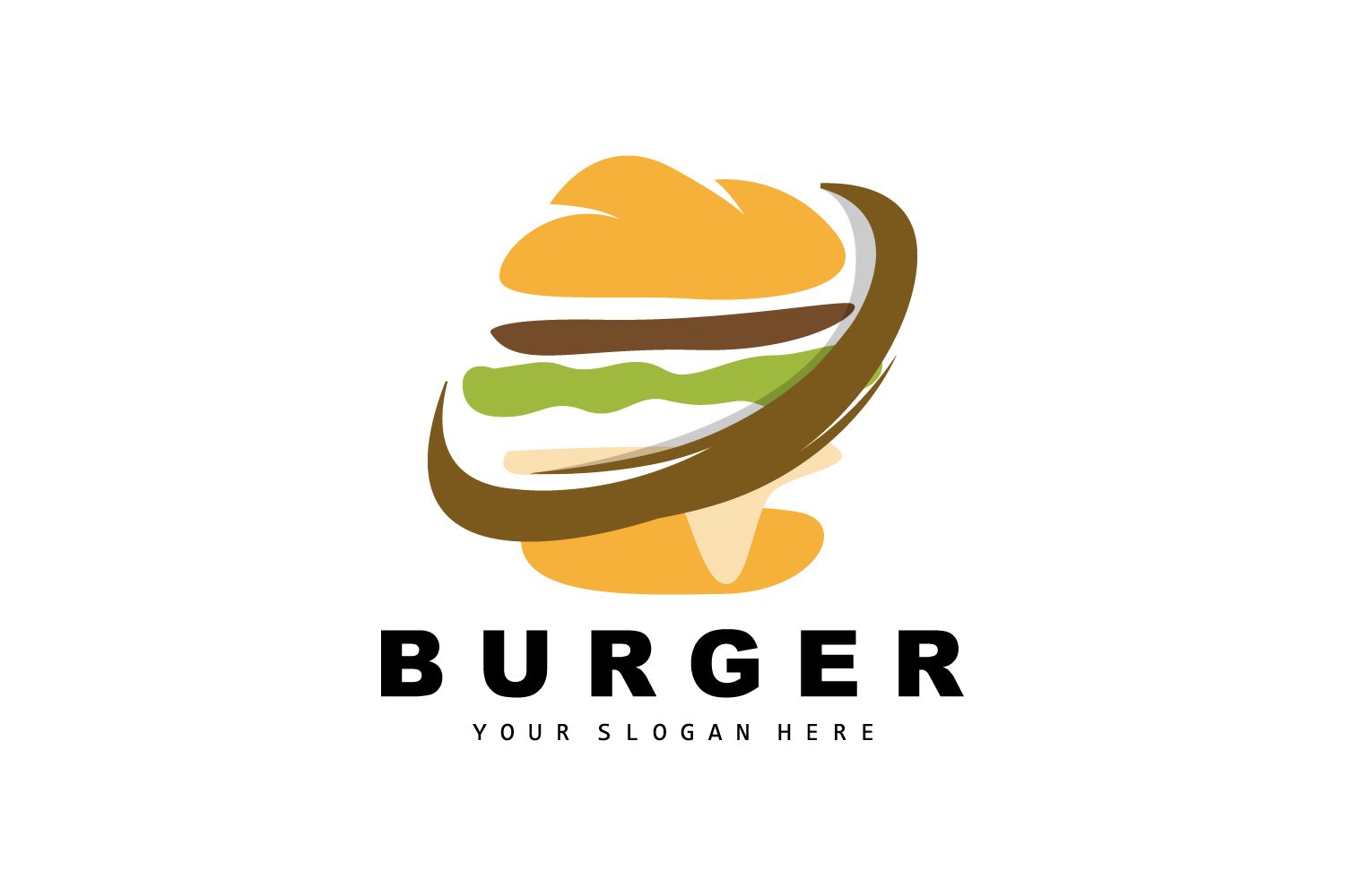Burger Logo Fast Food DesignV12