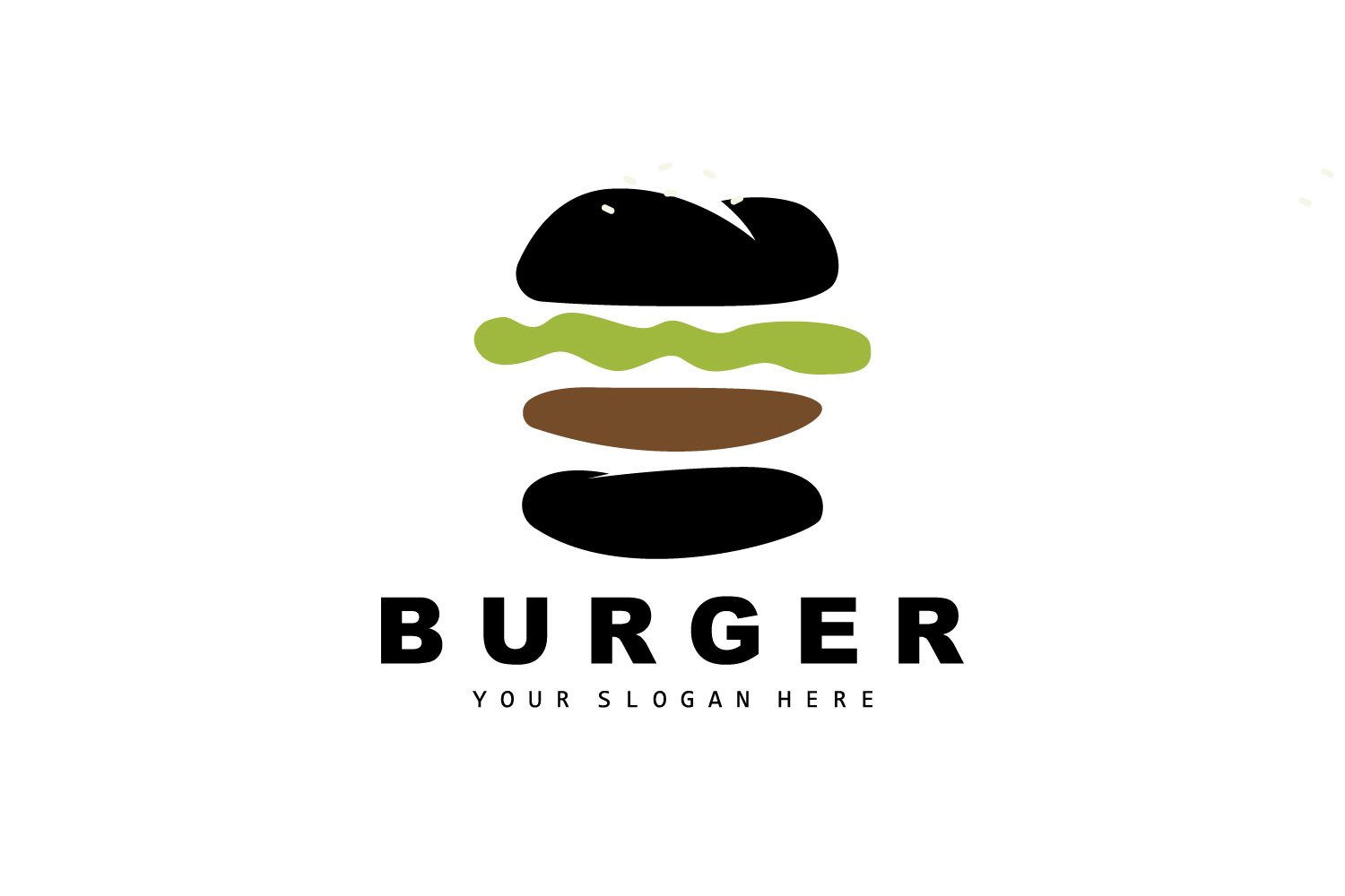 Burger Logo Fast Food DesignV6