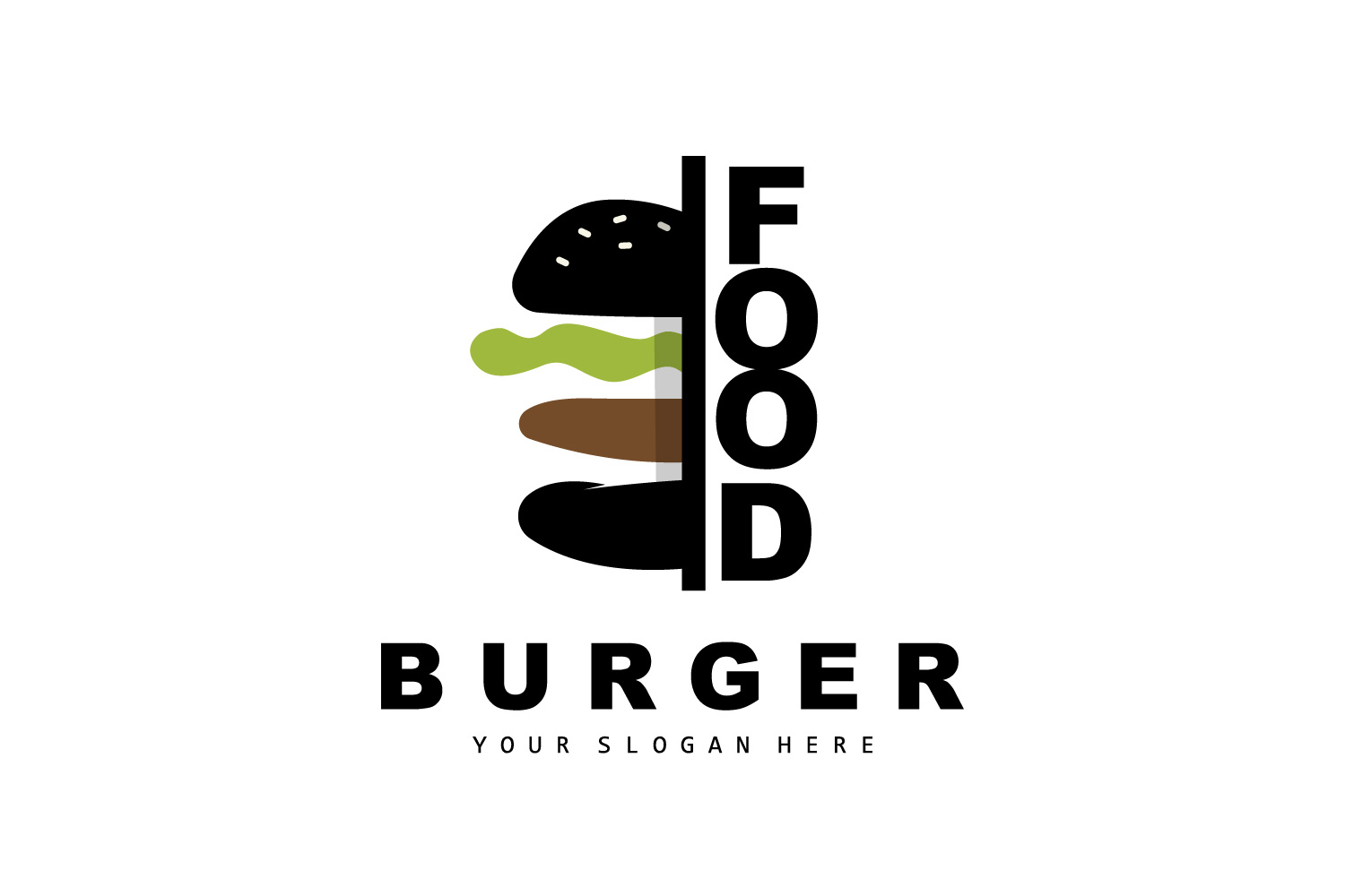 Burger Logo Fast Food DesignV13