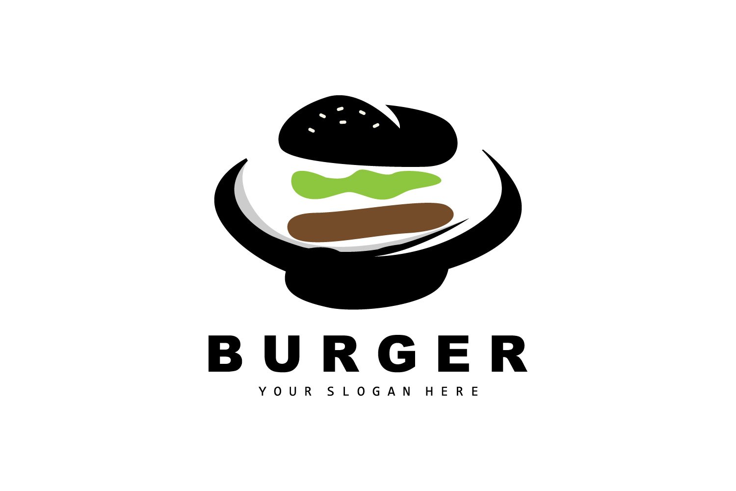 Burger Logo Fast Food DesignV15