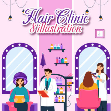 Hair Salon Illustrations Templates 406131