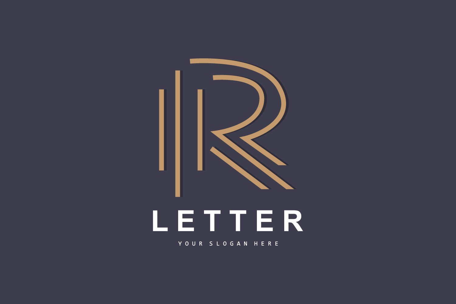 R Letter Logo Logotype Vector V9