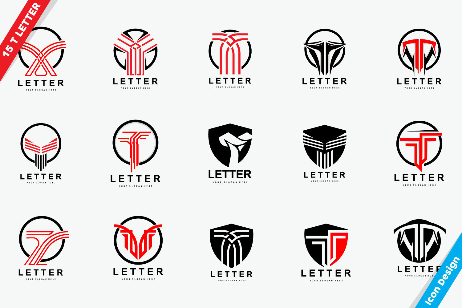 Minimal Initial T Letter Logo Vector v2