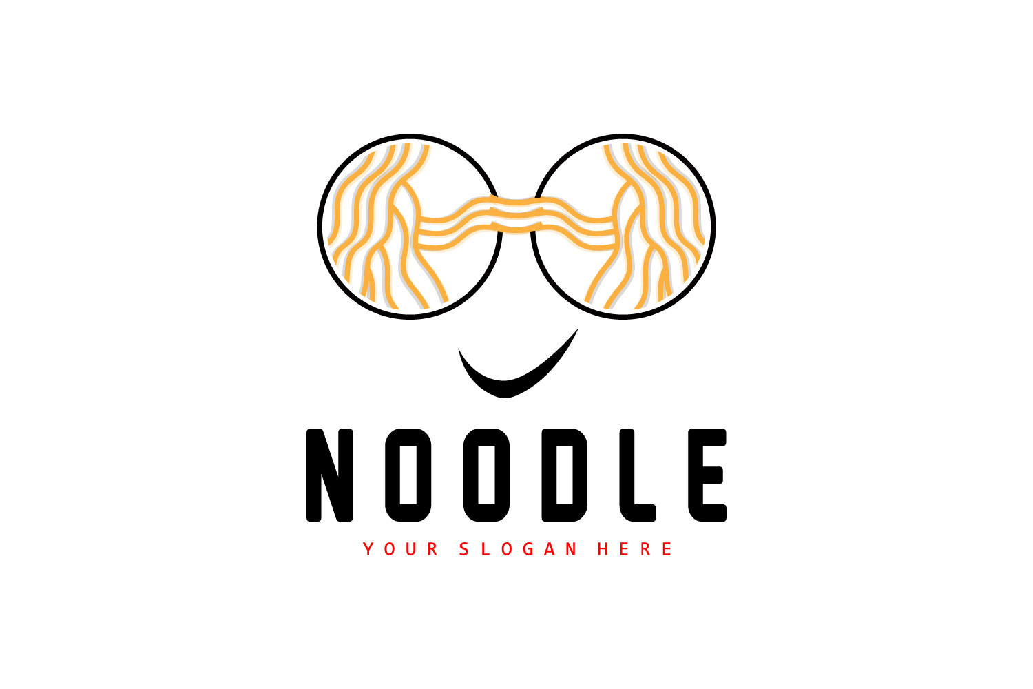 Noodle Logo Ramen Vector Chinese Food v11