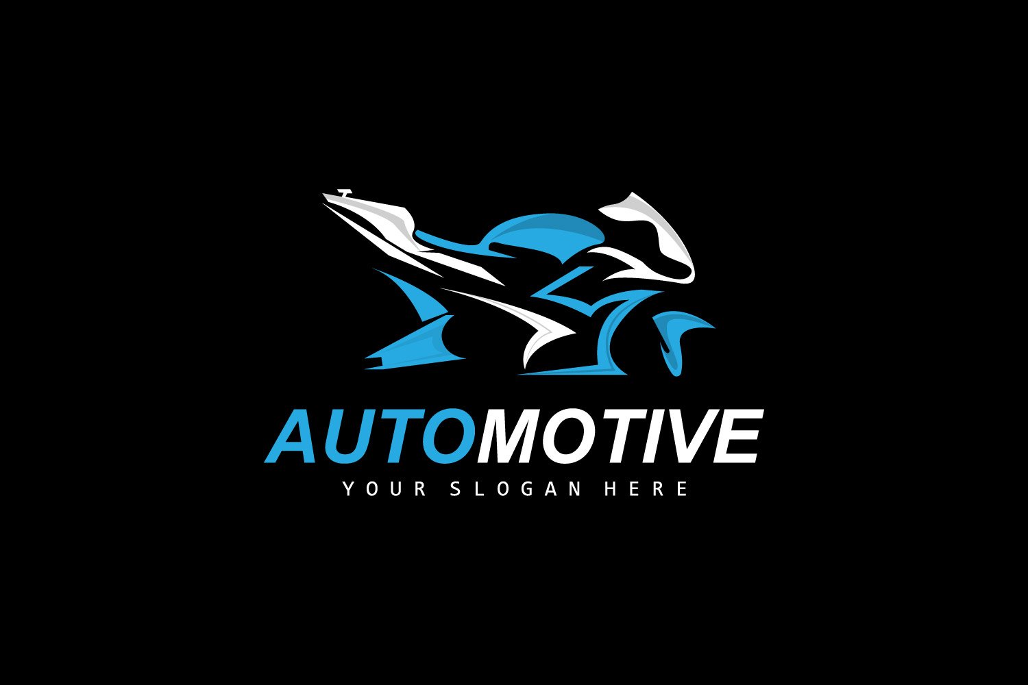 Motorcycle Logo MotoSport Vehicle Vector  V8