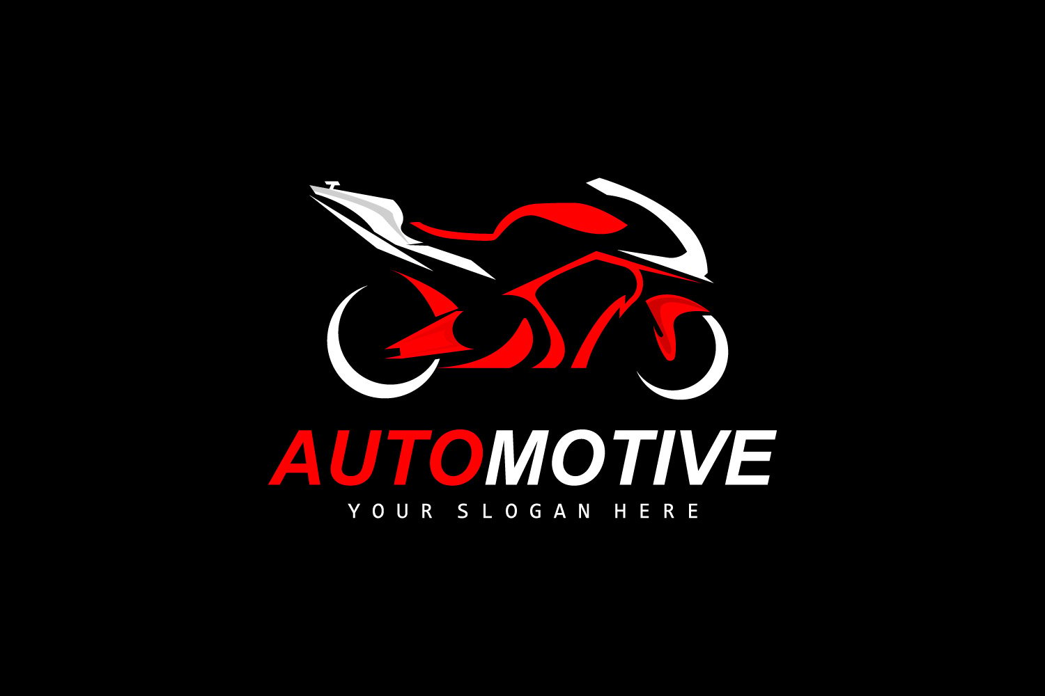 Motorcycle Logo MotoSport Vehicle Vector  V10