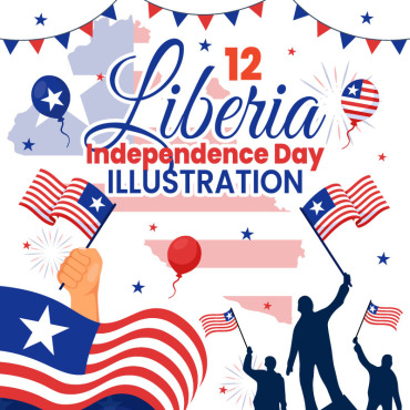 Liberia Independence Illustrations Templates 406341