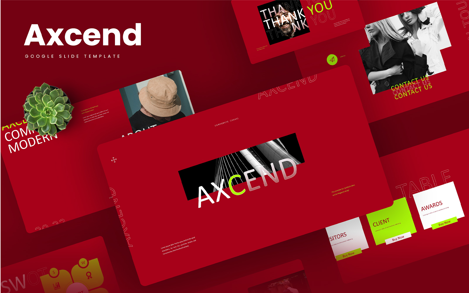 Axcend – Fashion Google Slides Template