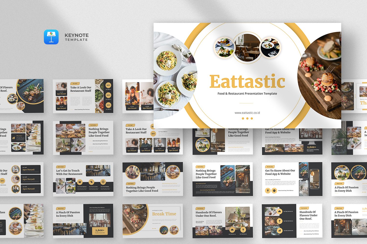 Eattastic - Food & Restaurant Keynote Template