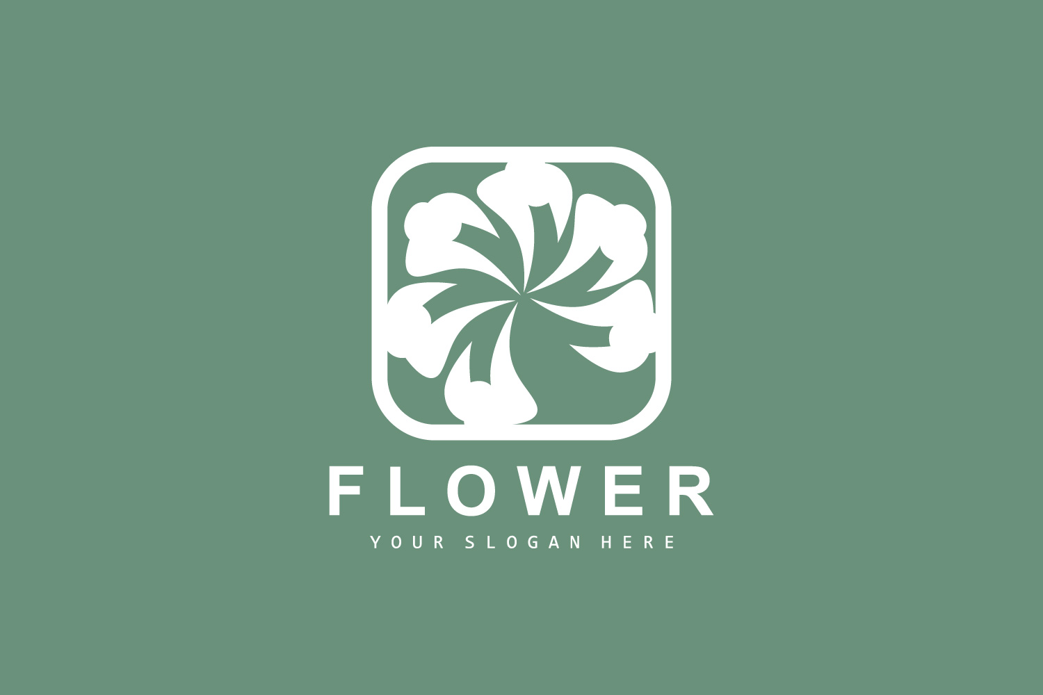 Flower Logo Ornamental Plant Design Plant VectorV6