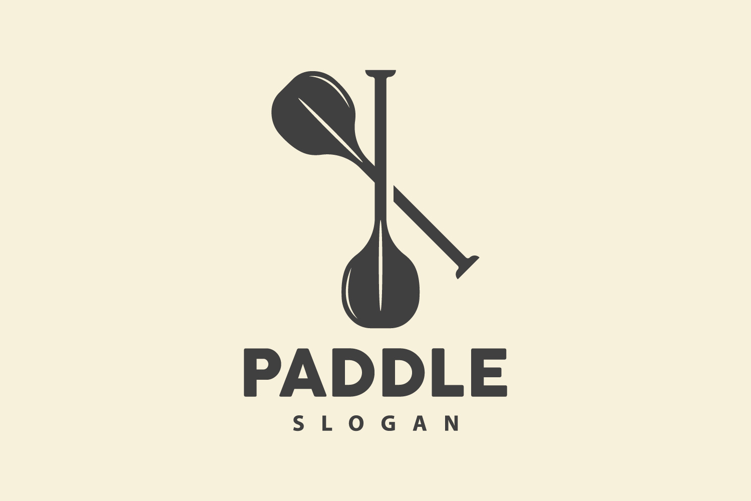 Paddle Logo Boat Design Vector Illustration DesignV2