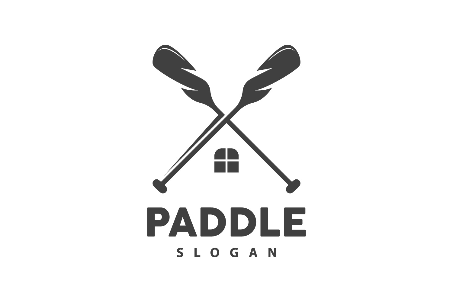 Paddle Logo Boat Design Vector Illustration DesignV8