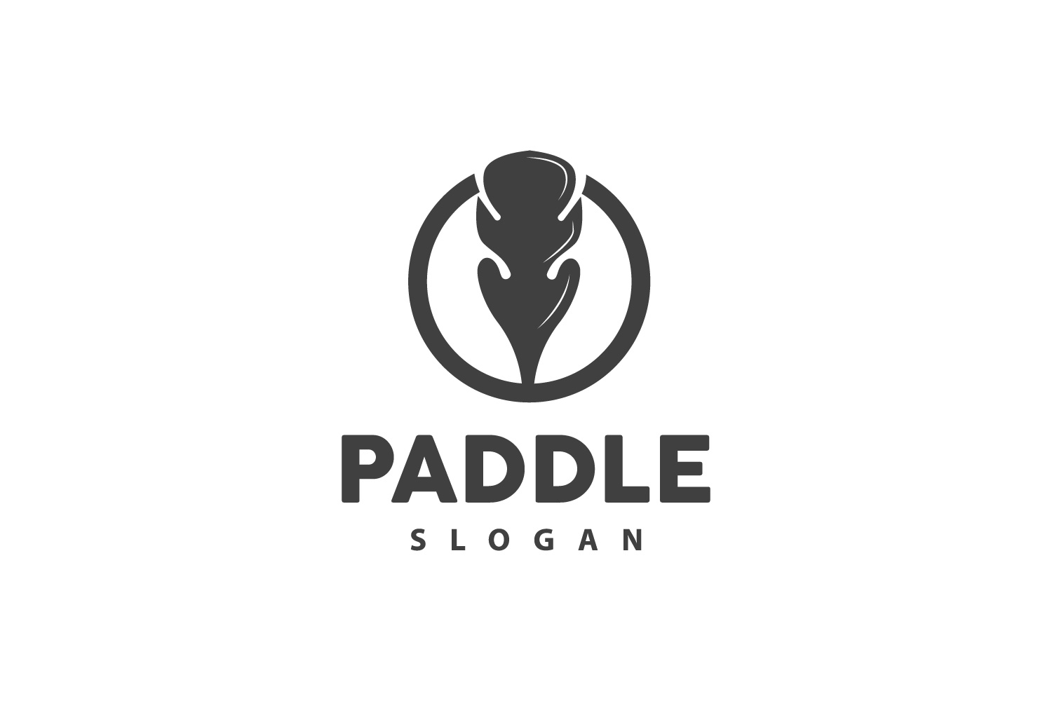 Paddle Logo Boat Design Vector Illustration DesignV19