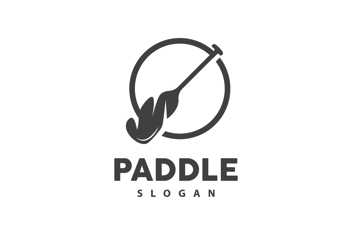 Paddle Logo Boat Design Vector Illustration DesignV21