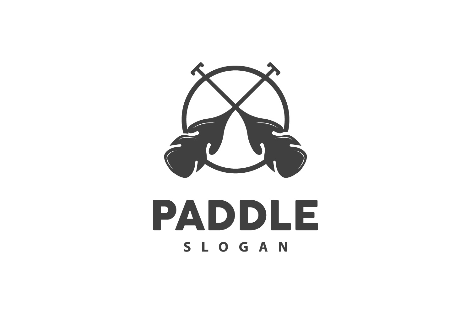 Paddle Logo Boat Design Vector Illustration DesignV23