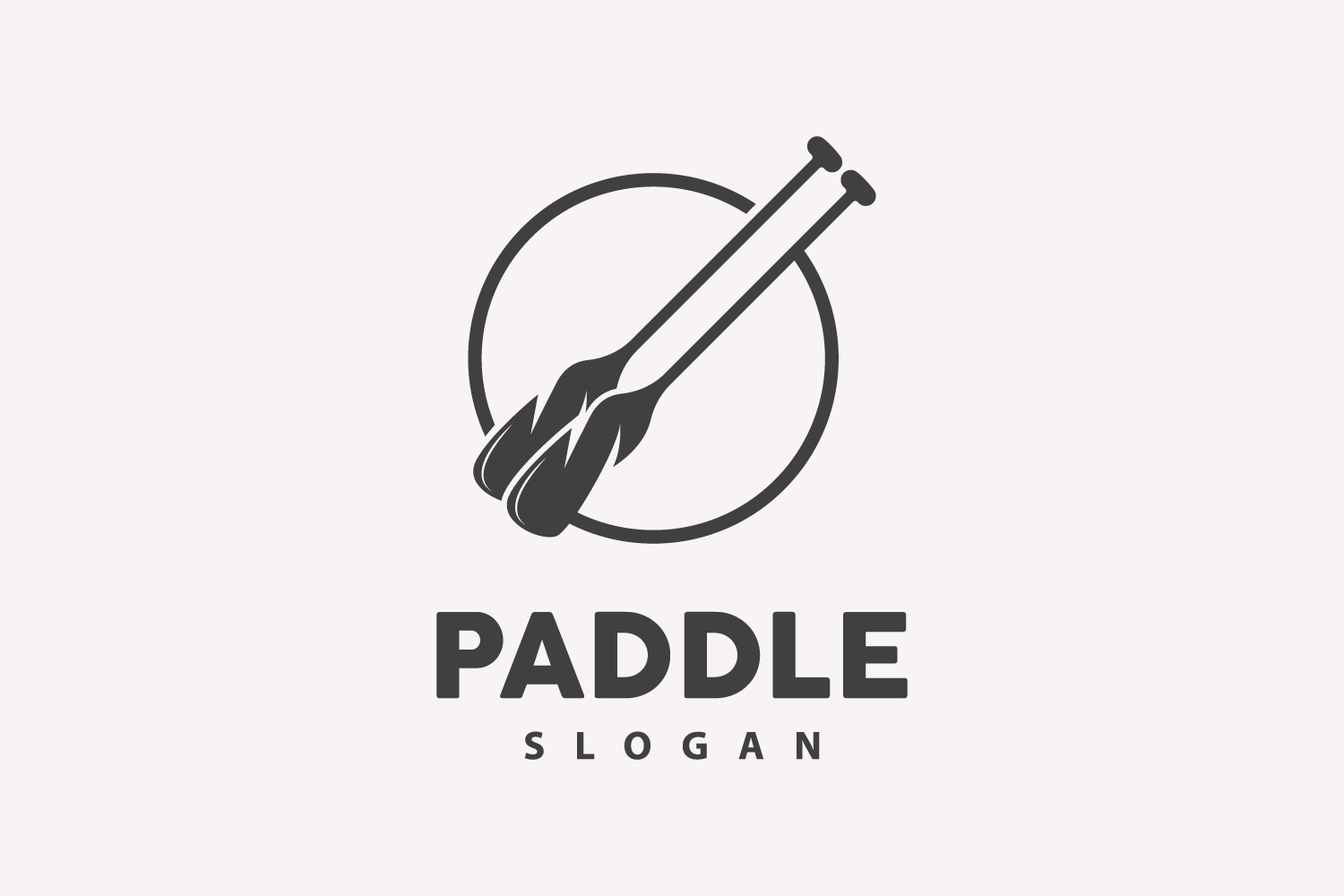 Paddle Logo Boat Design Vector Illustration DesignV24