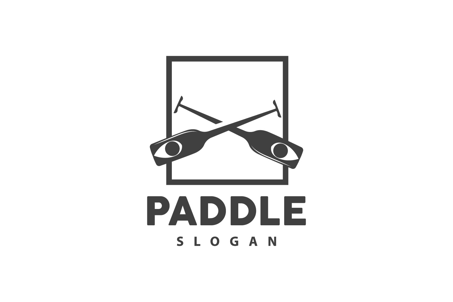 Paddle Logo Boat Design Vector Illustration DesignV25