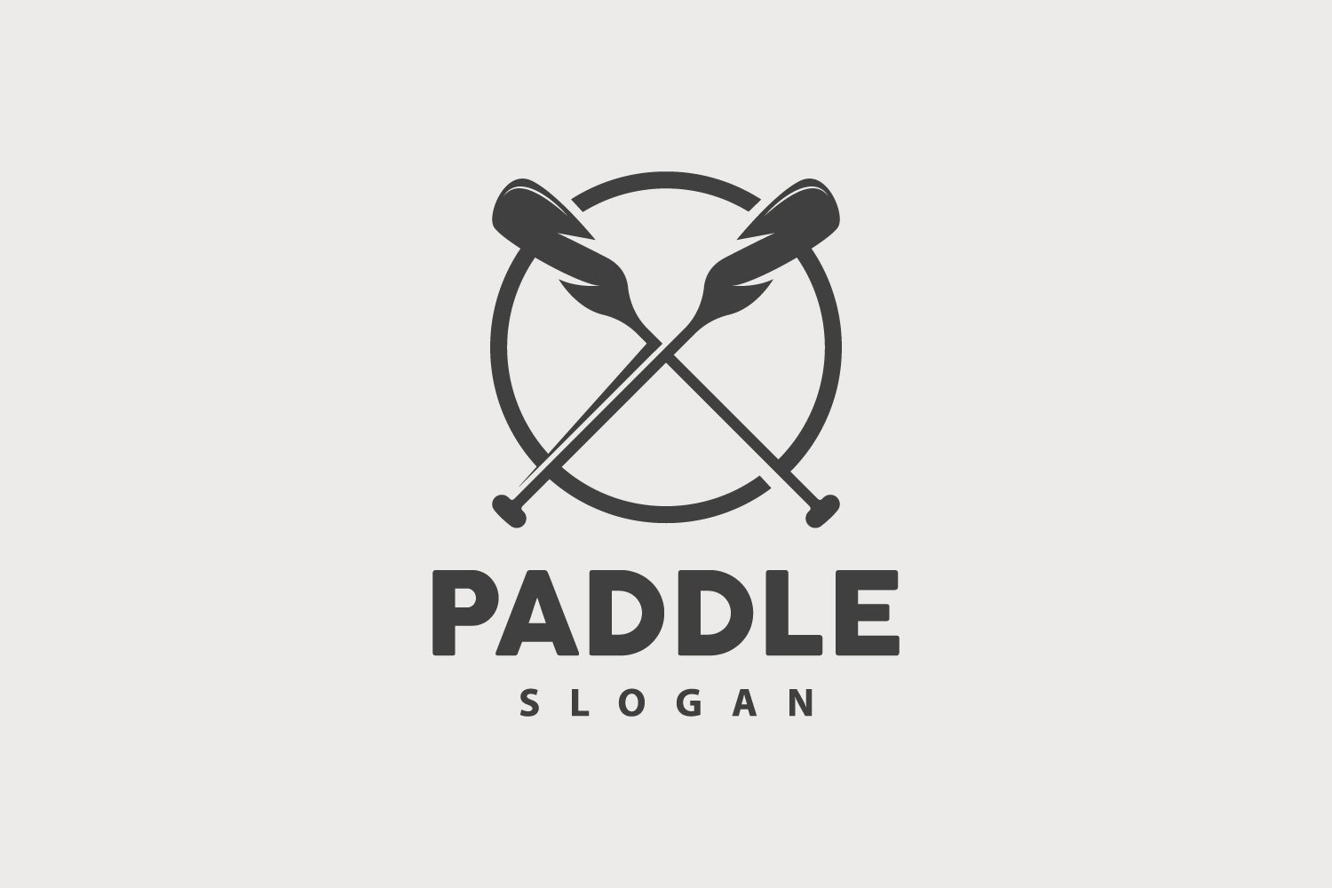 Paddle Logo Boat Design Vector Illustration DesignV26