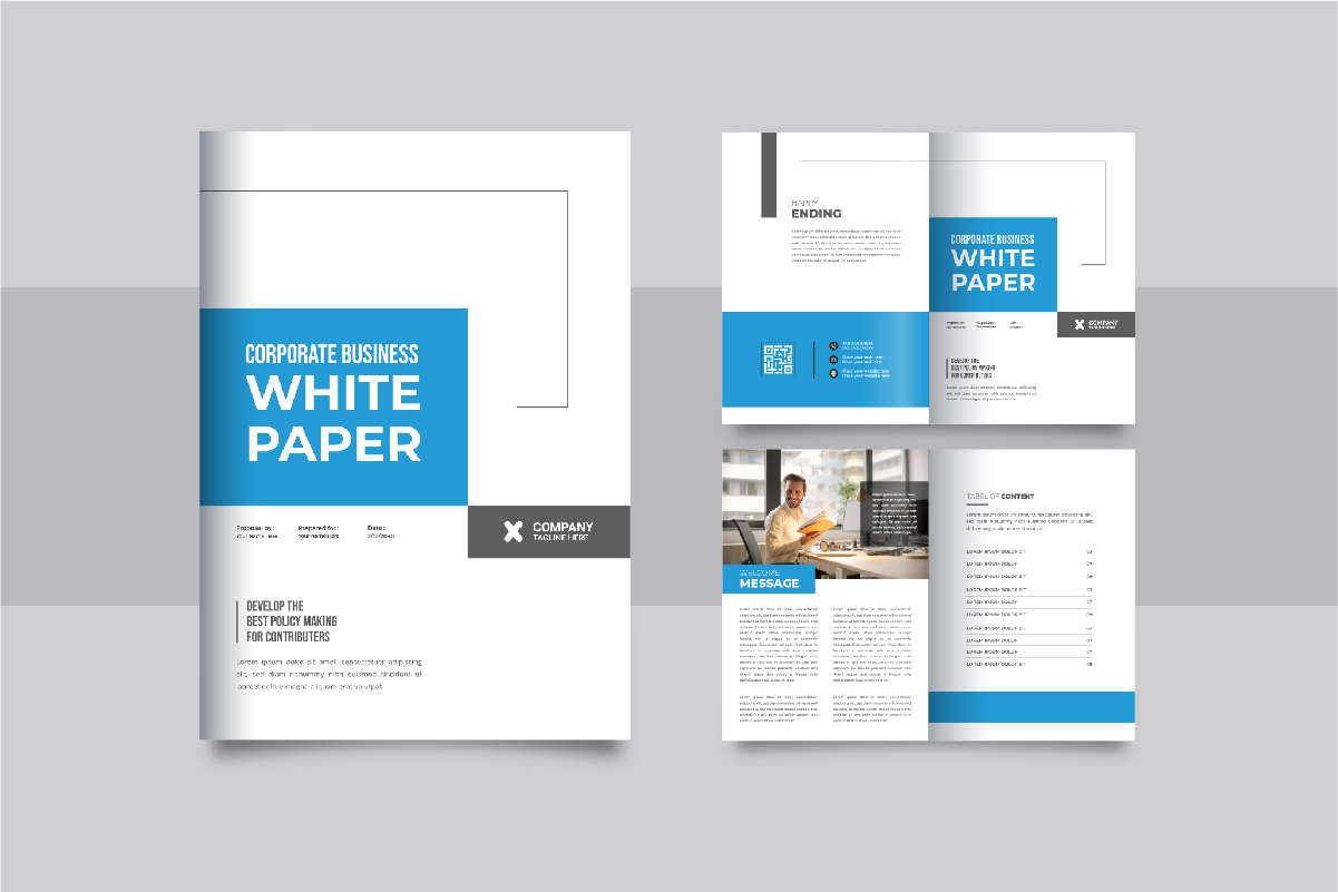 White Paper Template or Business White Paper design