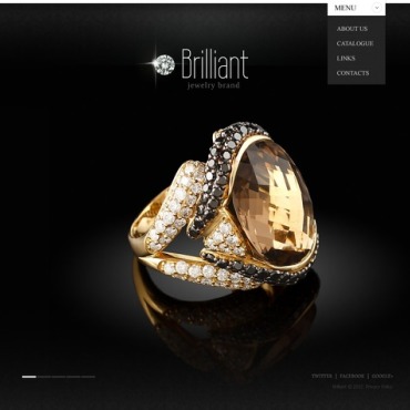 Jewelry Brand Responsive Website Templates 40763