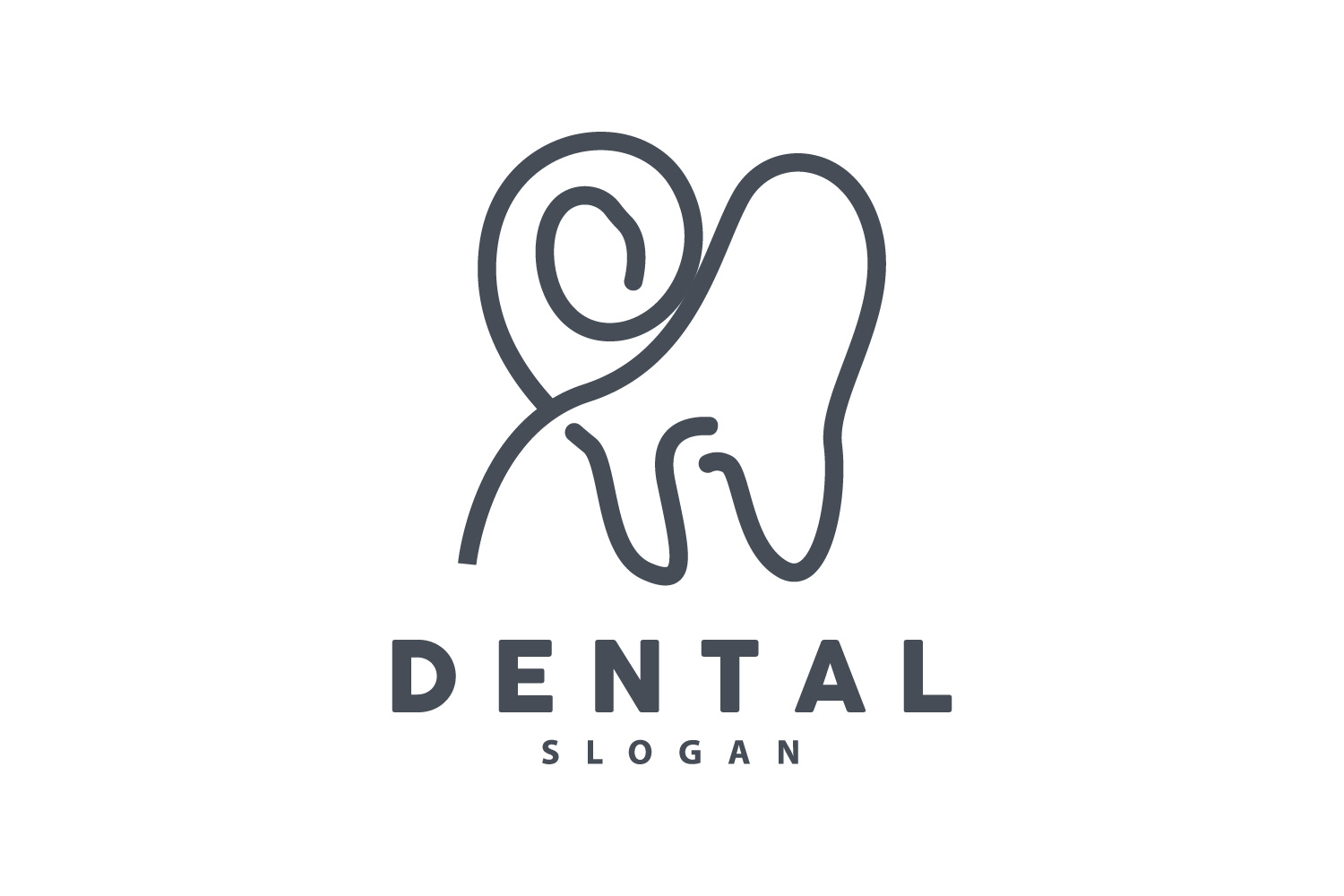 Tooth logo Dental Health Vector CareV2
