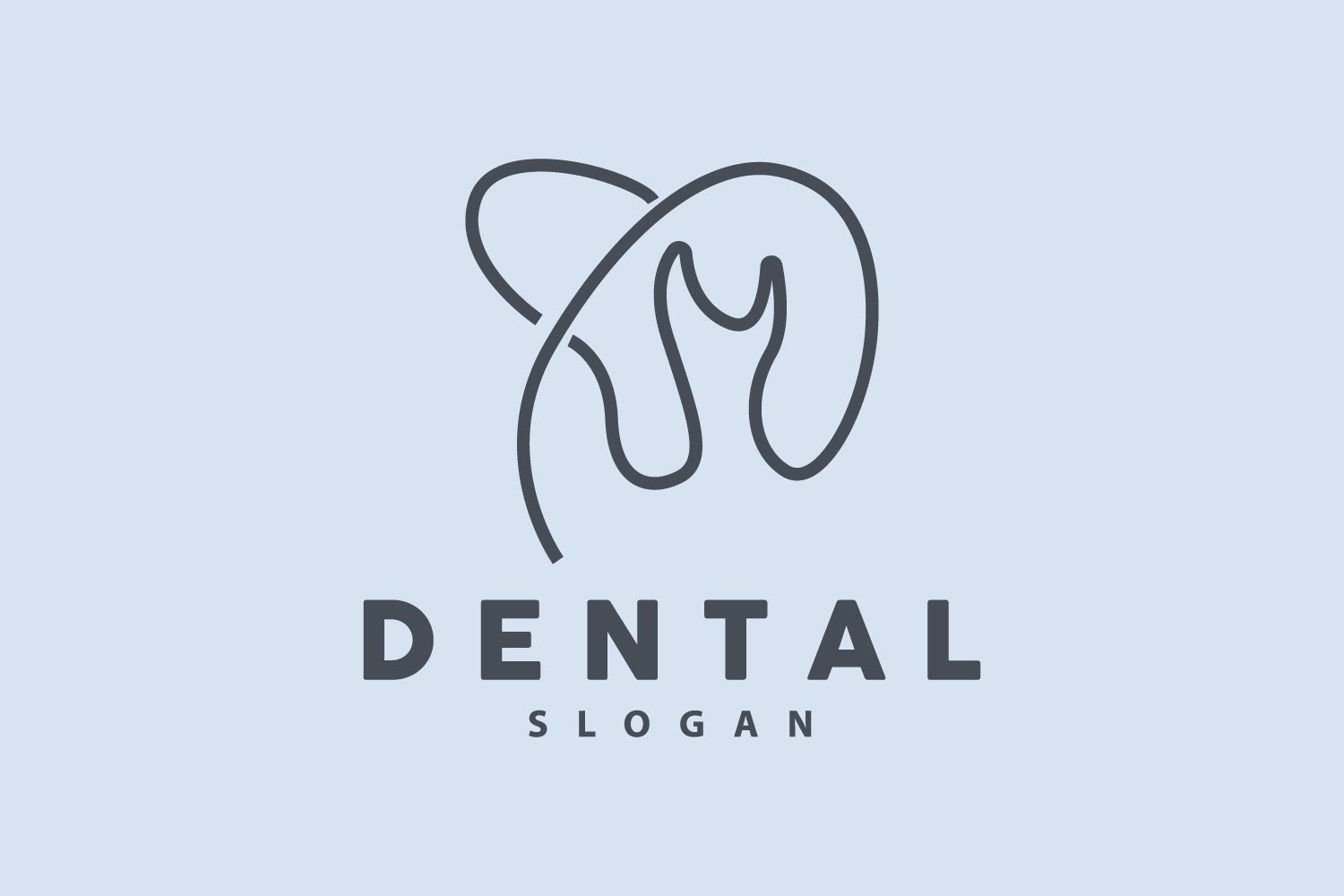 Tooth logo Dental Health Vector CareV6