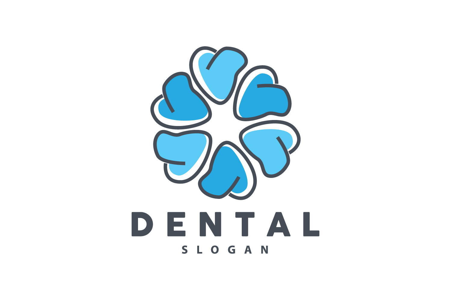 Tooth logo Dental Health Vector CareV8