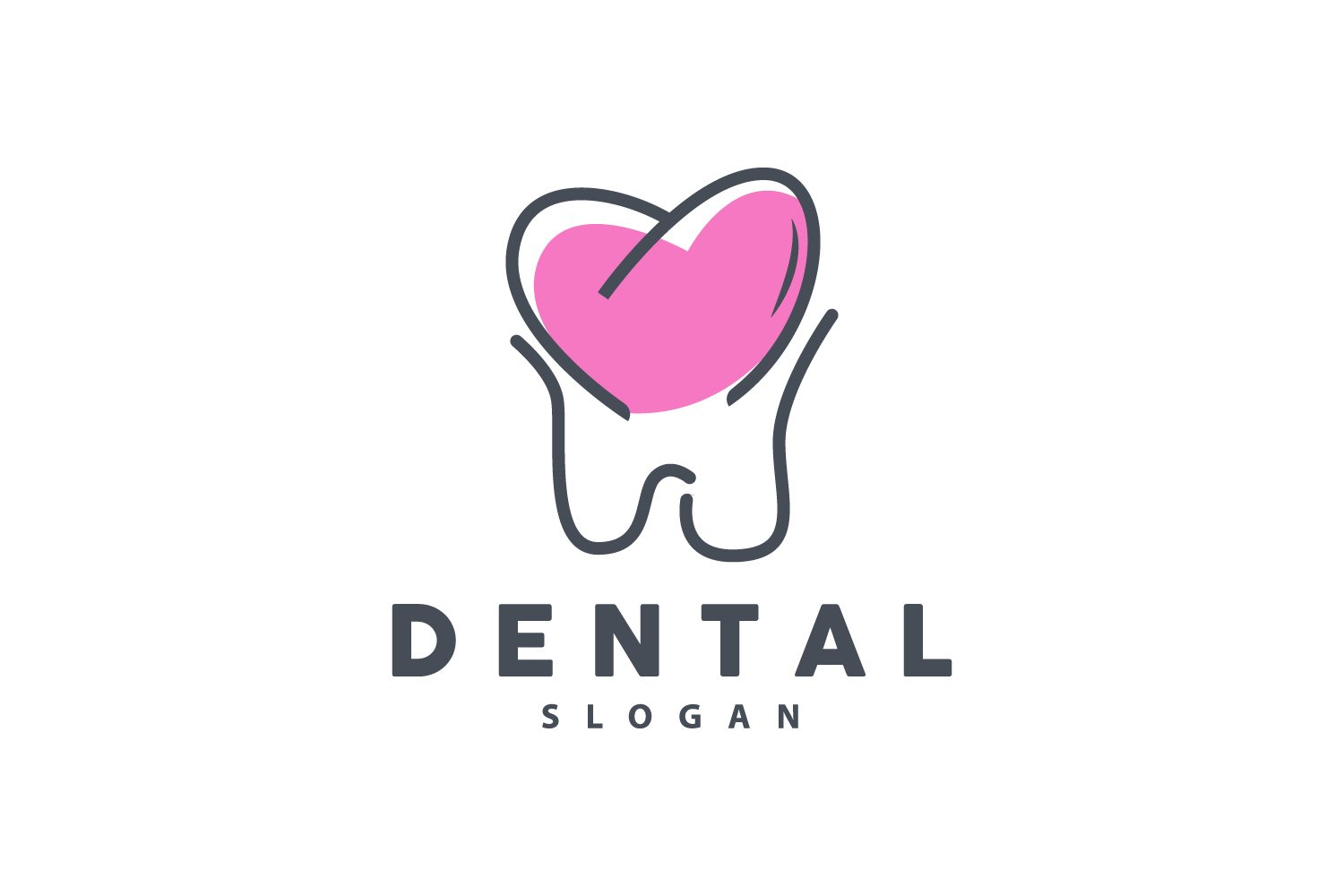 Tooth logo Dental Health Vector CareV10