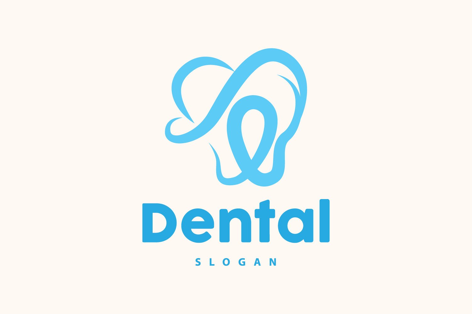 Tooth logo Dental Health Vector CareV15