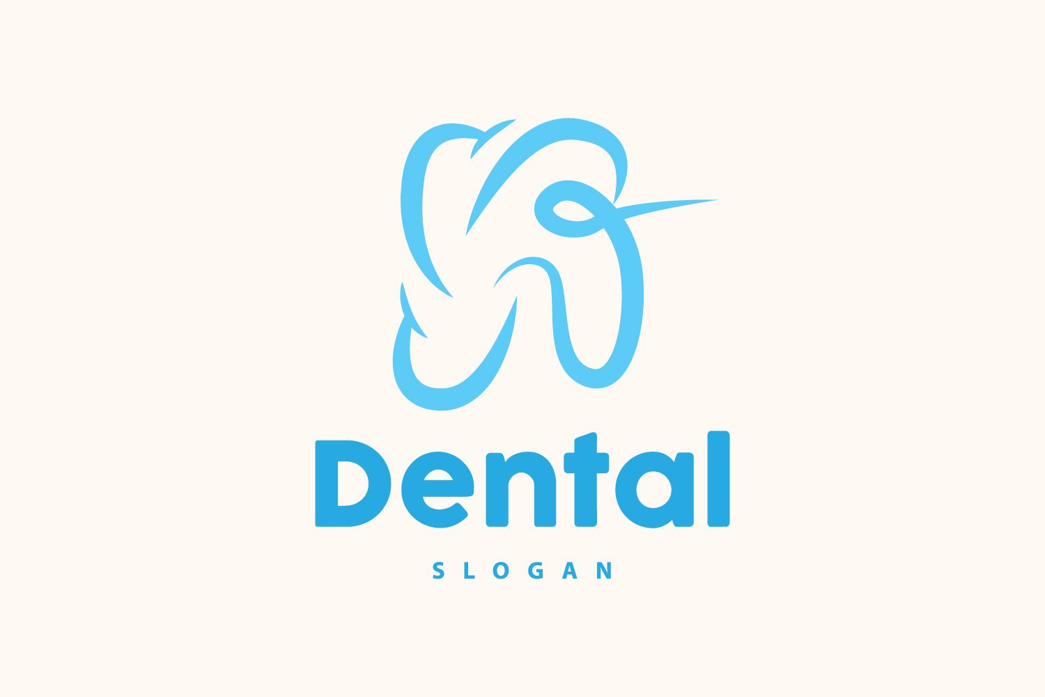 Tooth logo Dental Health Vector CareV16