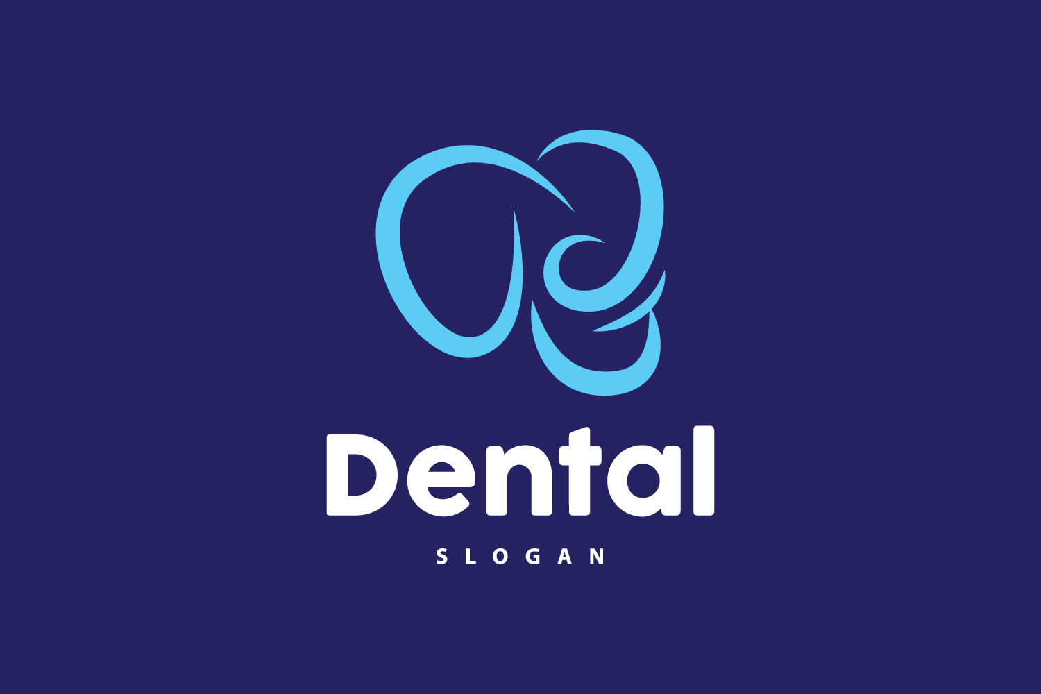 Tooth logo Dental Health Vector CareV21