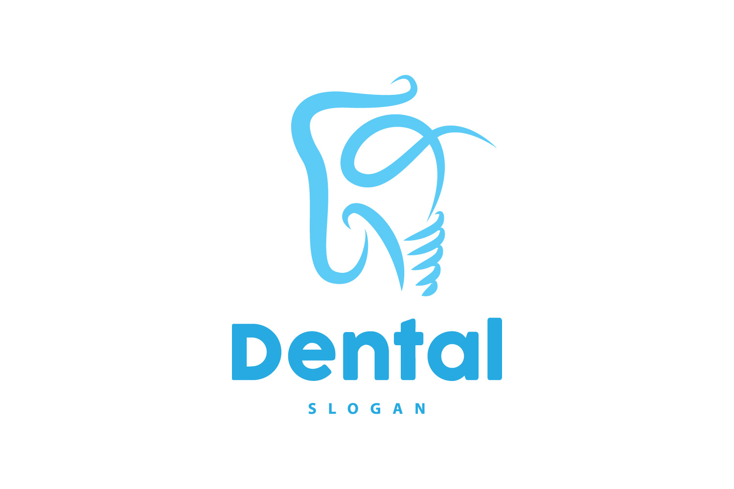 Tooth logo Dental Health Vector CareV23