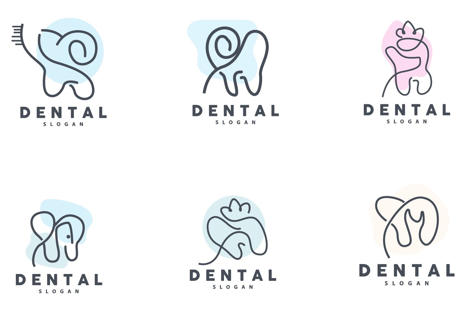 Tooth logo Dental Health Vector CareV26